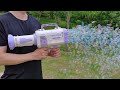 How to use biggest bubble gun machine 2021