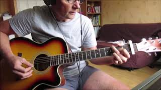 Video thumbnail of "La chose ou les ratés de la bagatelle (Patachou) cover guitare acoustique"