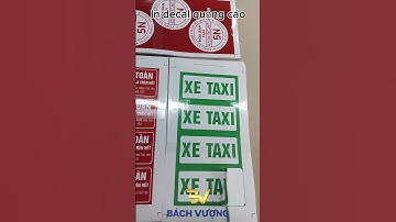 In decal (sticker) quảng cáo theo yêu cầu