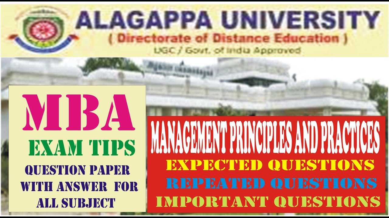 ALAGAPPA UNIVERSITY DD MBA EXAM TIPS MANAGEMENT PRINCIPLES AND alagappa-university-dd-mba-exam-tips-management-principles-and