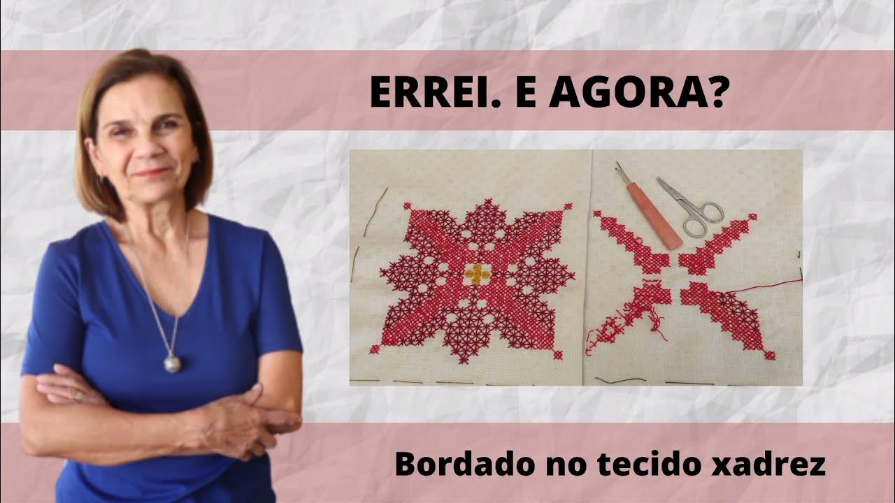 Bordados em tecido xadrez - Ana Maria Ronchel - 05/06/2018 