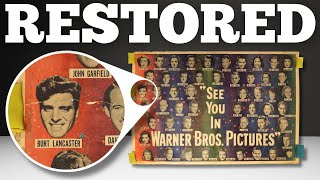 Restoring a Vintage Warner Bros Promotional Poster