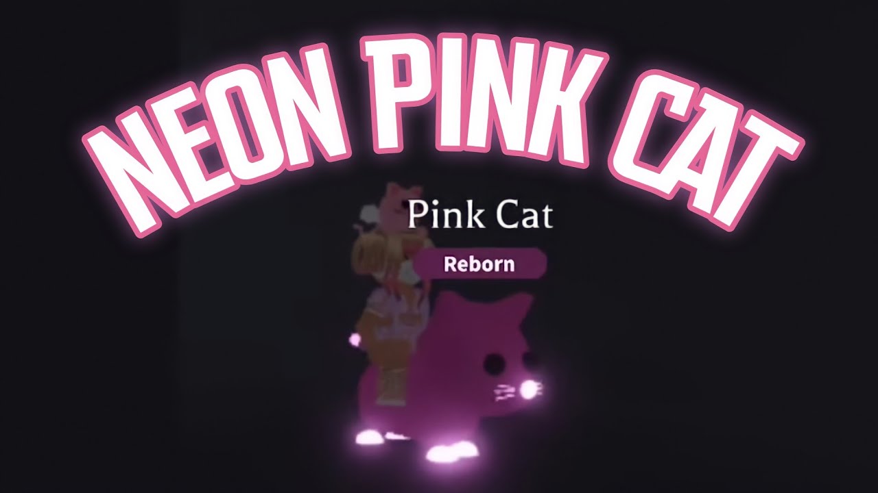 roblox MAKING NEON PINK CAT IN ADOPT ME! 💕 YouTube