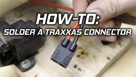 How To: Solder a Traxxas RC Connector Like A Pro!