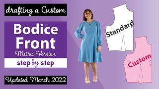 Learn How to Draft the Bodice Front:  Revised Mar22  Metric Version