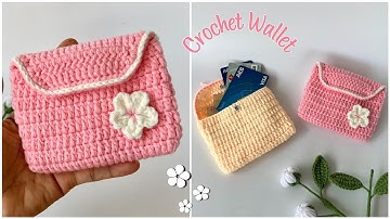 #135 Crochet Wallet| Móc Túi Đựng Thẻ ATM, Money & Card Visit Đơn Giản Cho Người Mới Bắt Đầu Học Móc