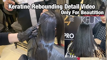 Keune Sleek & Shine Rebonding Tutorial for Professionals |  Step by Step Full process In urdu
