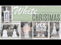 Dollar Tree Christmas DIYs  | 5 WHITE CHRISTMAS Decoration ideas