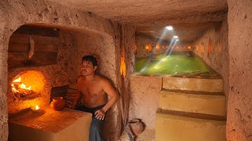 We Build Private Secret Underground With Pools In 111Day, SURVIVAL BUILDER