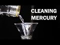 Cleaning Liquid Mercury Metal
