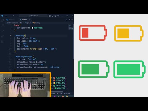 Creating a Dynamic Battery Animation with HTML and CSS | Web Development Tutorial