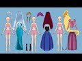 PAPER DOLLS PRINCESS DRESS UP IN FAIRY CASTEL QUIET BOOK HANDMADE PAPERCRAFTS