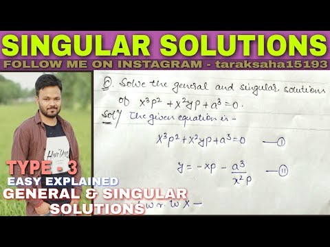 SINGULAR SOLUTION DIFFERENTIAL