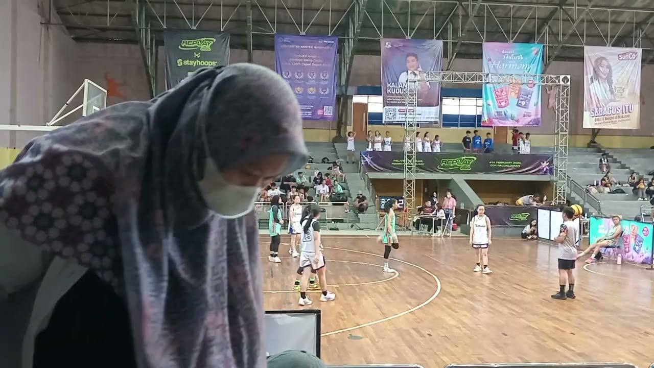 Babak penyisihan 3x3 replay kalam kudus 2026. Team putri SMP 2 bandung A x SMP Trimulya A