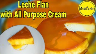 Soft and Creamy Leche Flan with All Purpose Cream | How to Make easy Leche Flan