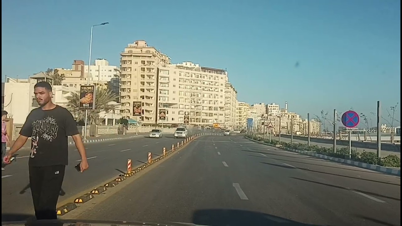 كورنيش $مطروح بمظهره الجديد والخلاب وجماله بعد التجديدشواطئها الممتازه