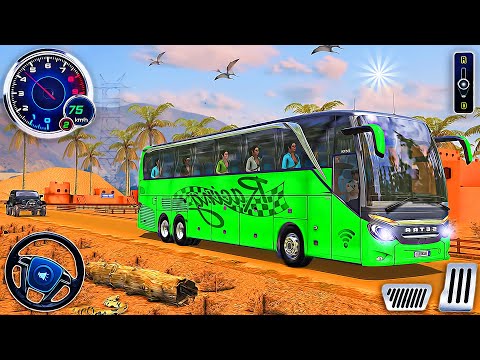 Desert Bus Simulator Driving - Offroad Coach Bus Driver Game | Android Gameplay