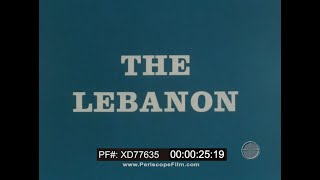 ' THE LEBANON ' 1960s PAN AM TRAVEL PROMO FILM    BEIRUT, BAALBEK, BATROUN, SIDON, RACHANA XD77635