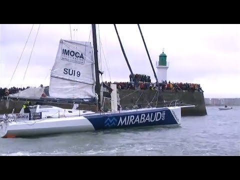 Dock off from the pontoon - Vendée Globe 2012 2013