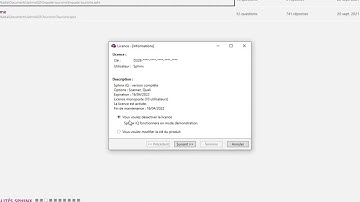 Désactiver une clé de licence Sphinx iQ3