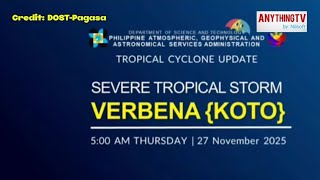BAGYONG "VERBENA" {KOTO} UPDATE | November 27, 2025 5:00 AM - #VerbenaPH #highlightsシ゚ #everyone