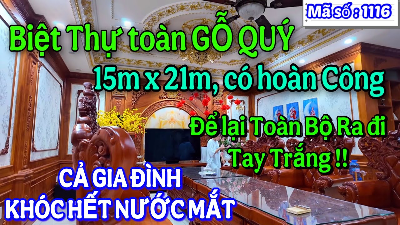 Chủ Như Ngồi Trên Đống Lửa Cần Bán Gấp | Bán Biệt Thự Mặt Tiền Kinh Doanh Tặng Toàn Bộ Nội Thất