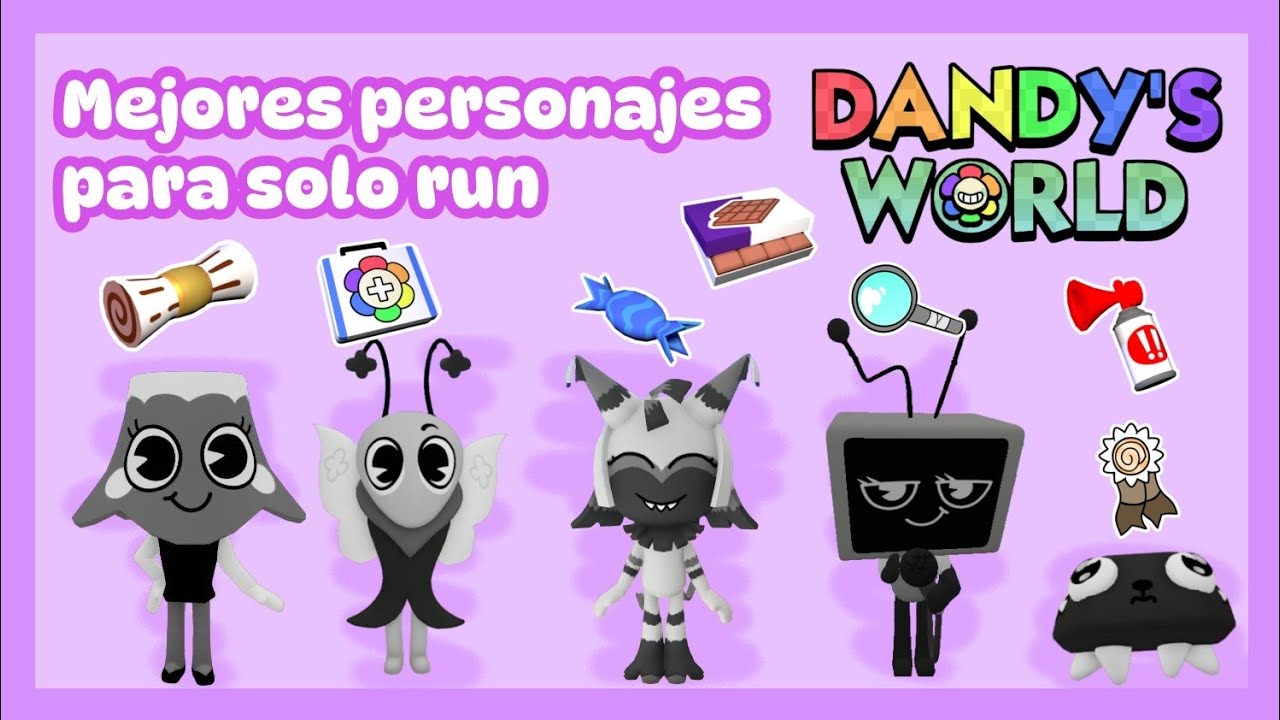 Mejores personajes para las solo run en #dandysworld #roblox