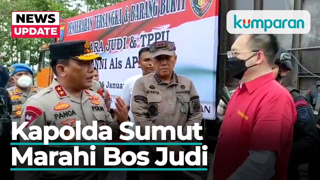 Kapolda Sumut Bentak Bos Judi Apin BK: Kenapa Kamu Nyebut Nama Saya?
