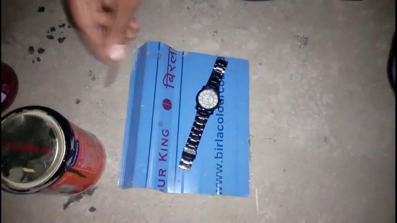 How to paint wrist watch with iron paint change glitter shining