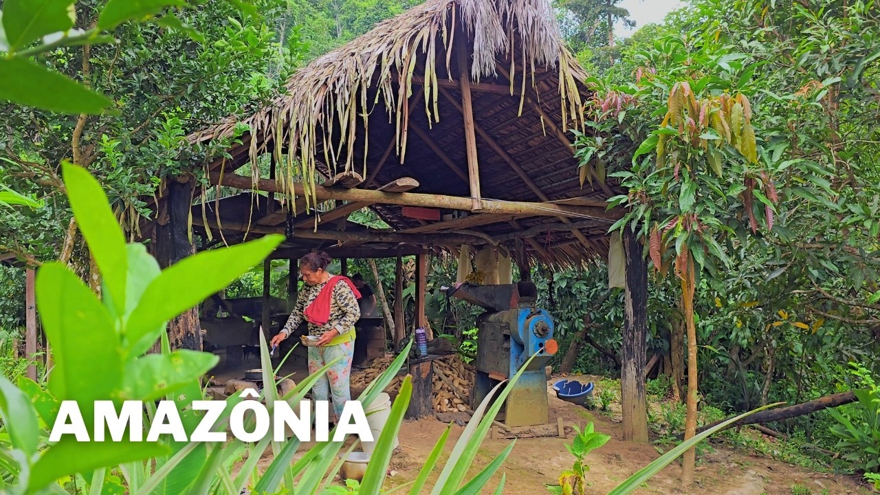 ELES SOBREVIVEM ASSIM, Produzem Farinha, Beiju e Tapioca no Meio da Amazônia
