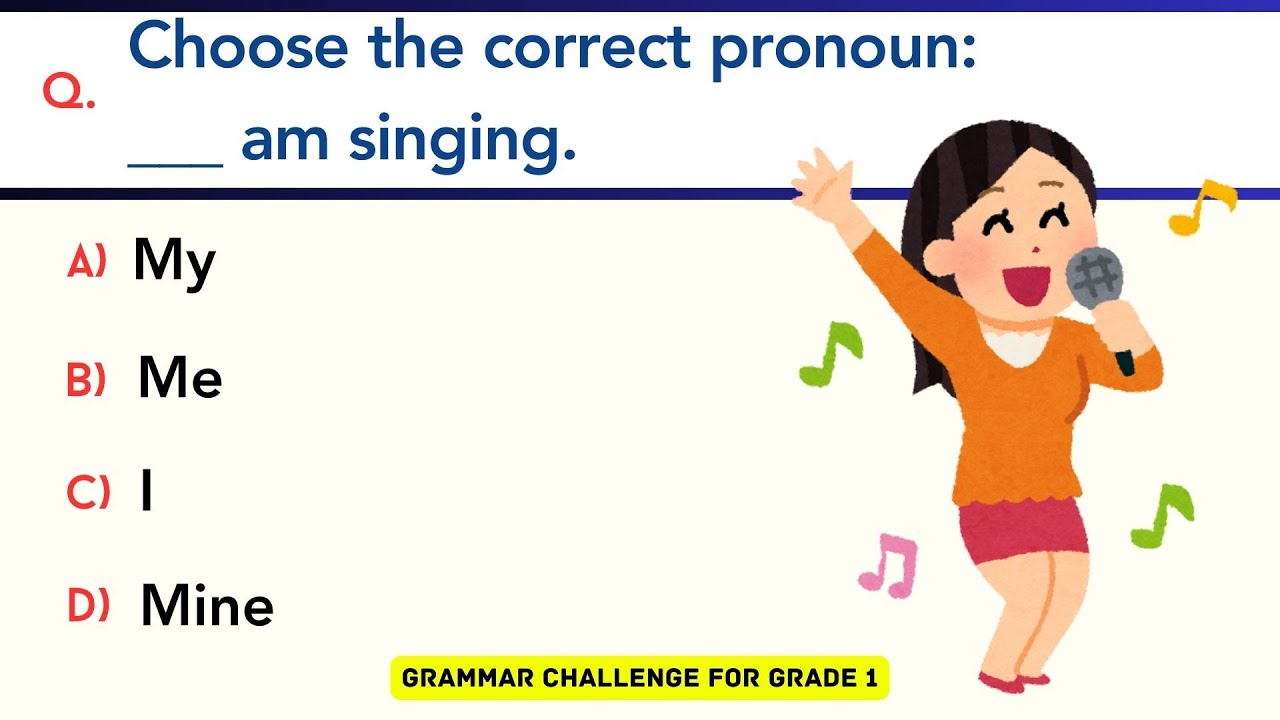 Grammar Challenge for Grade 1 | 30 Fun & Tricky Questions! English Test for Elementary School Kids