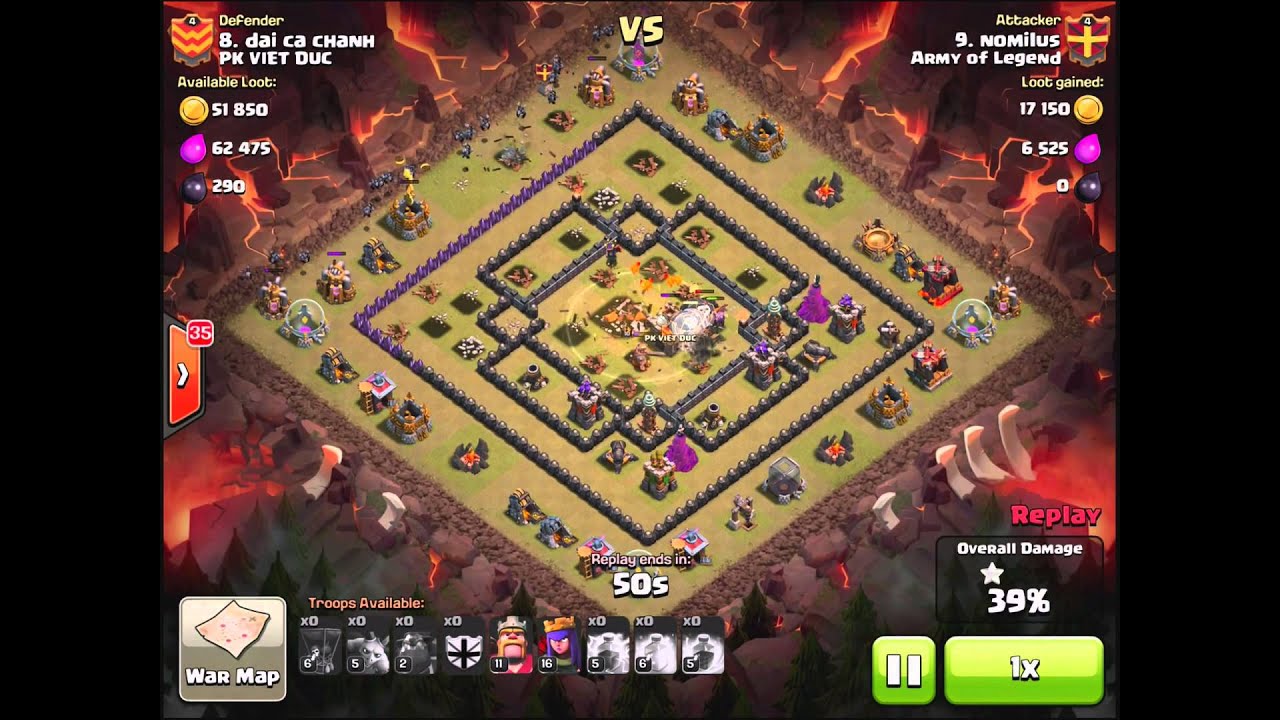 nomilus - TH9 QuatroLavaLoon #1, 3 Star Attack, War #91