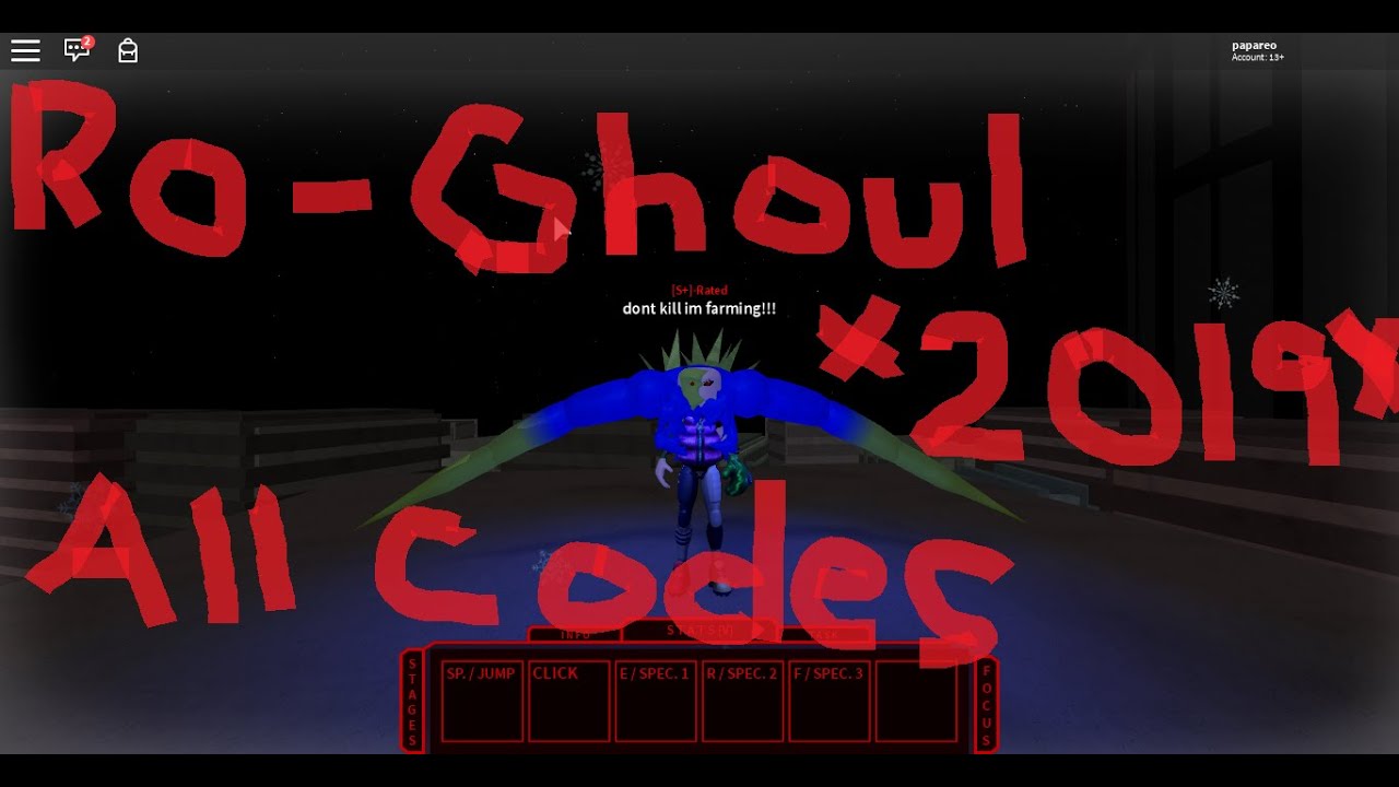 Ro Ghoul All New Codes *2019* - YouTube