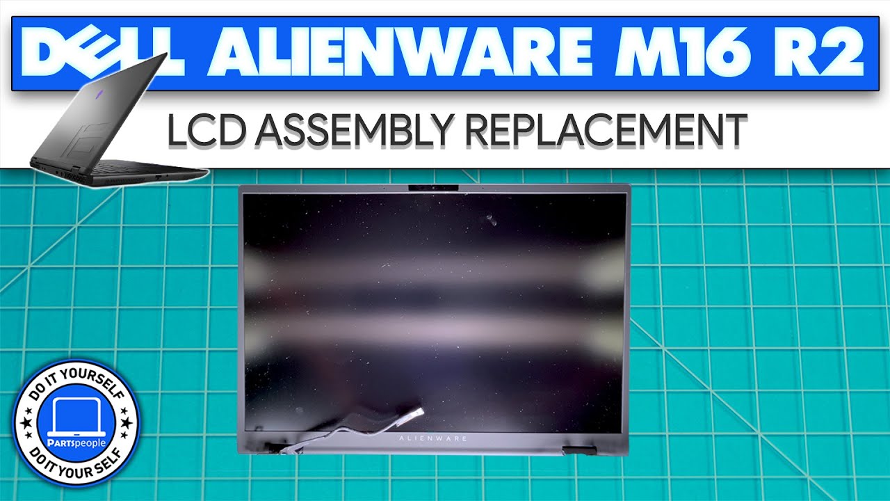 How To Replace Your LCD Display Assembly | Dell Alienware m16 R2 - YouTube