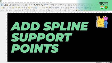 বাংলা - Add Spline Support Points | TUKAdesign Video Help | CAD Pattern Making Software | Bangla