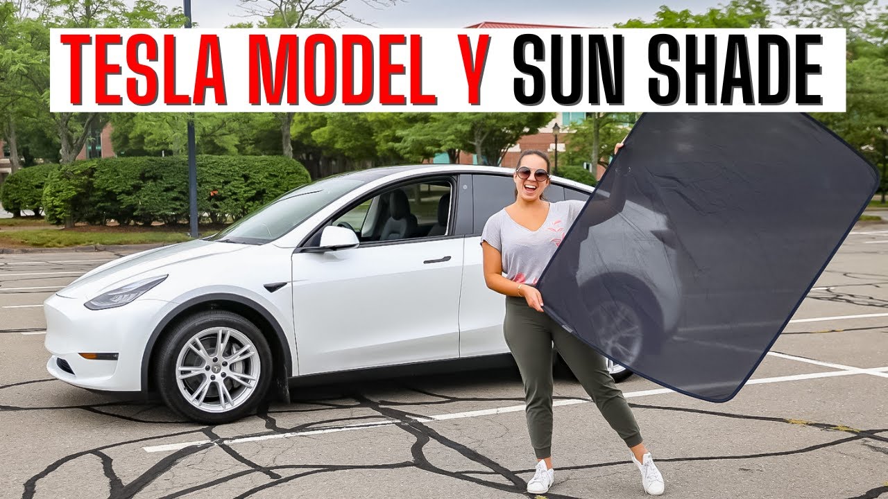 Tesla Model Y Sun Shade Install & Unboxing - WHY YOU NEED a BASENOR SUN  SHADE, JQLouise Tesla Boston 