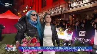 Sanremo, tutti i look dei big sul green carpet - La Vita in diretta - 06/02/2024