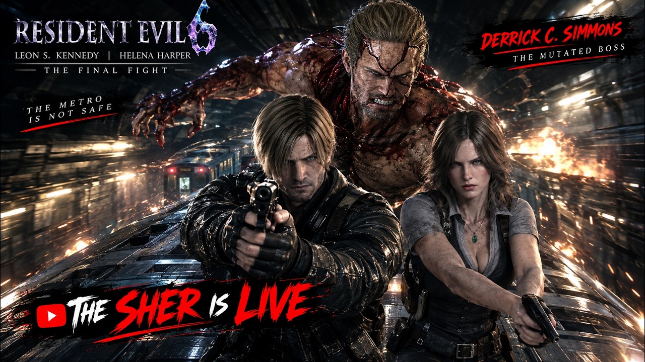🔥 Resident Evil 6 LIVE | Leon & Helena Campaign | Ultra HD Gameplay | The Sher Is Live #re6