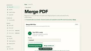 How to merge PDFs in your browser and check page order | Juntar PDF