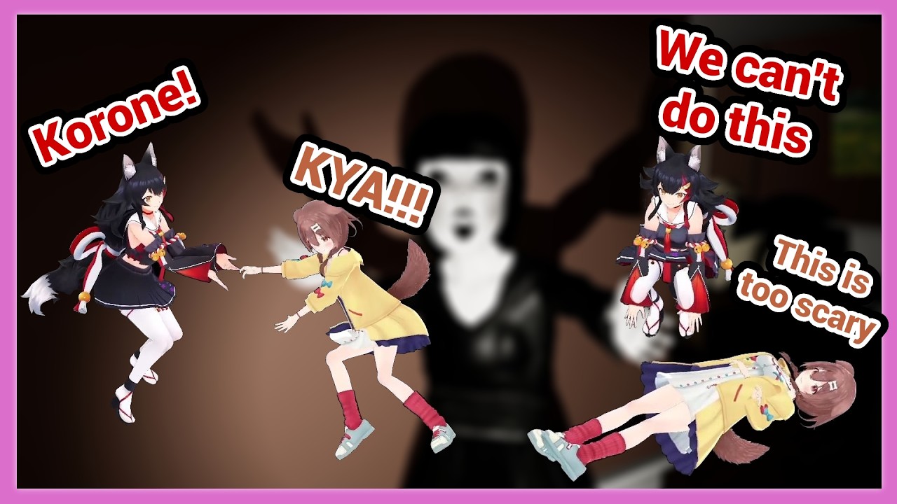 Korone and Mio, When a Scaredy Dog and Wolf Play Horror Game But They're too Funny!!! All Moments!!!