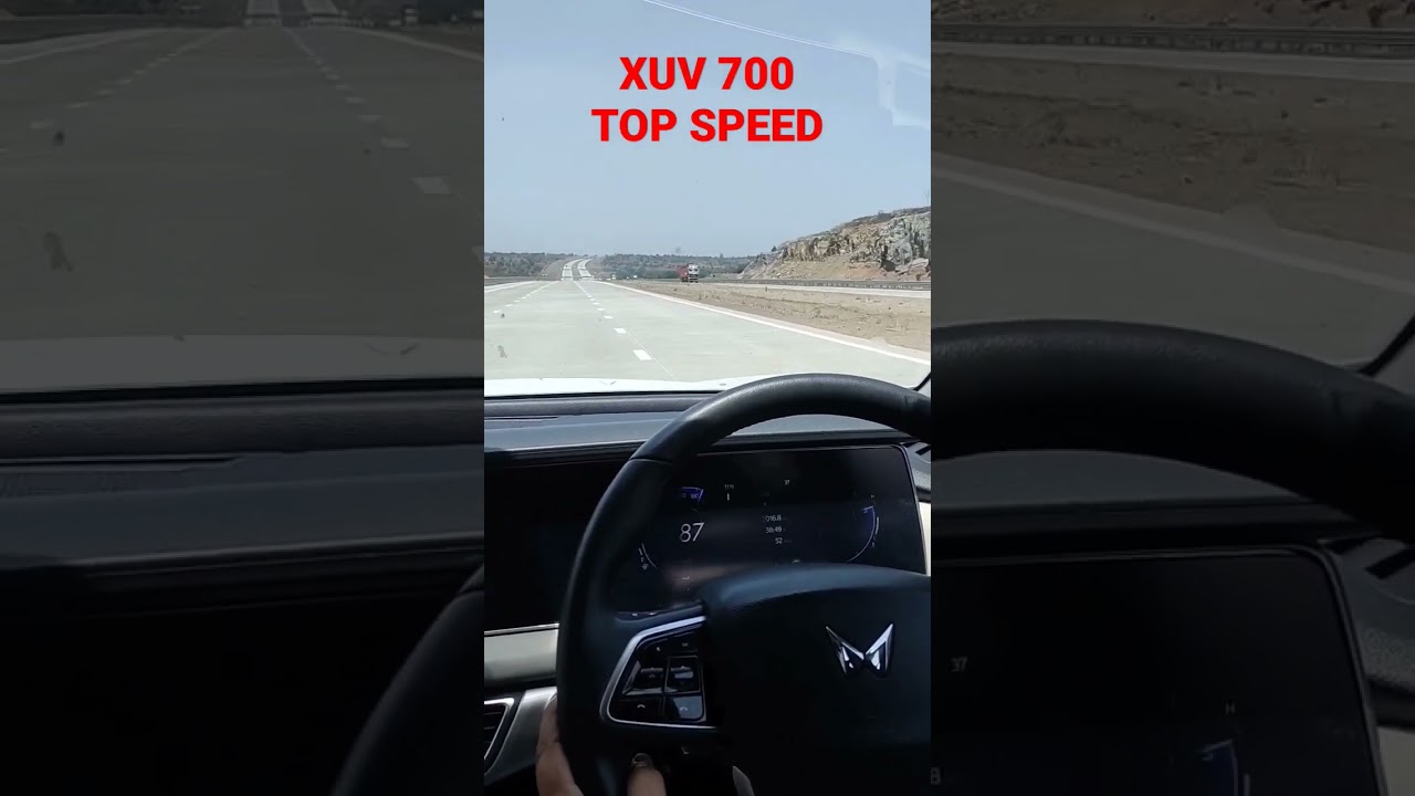 XUV700 Top speed 190 Kmph at Samriddhi Mahamarg 