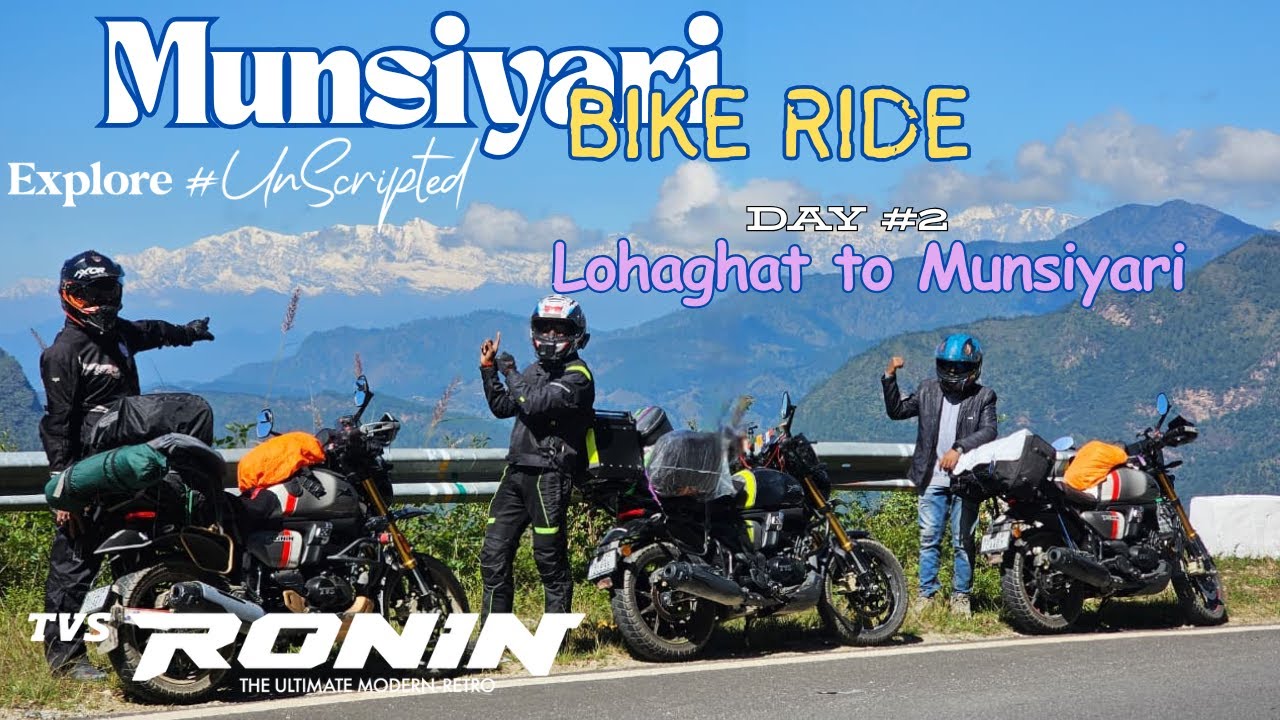 TVS Ronin | MUNSIYARI Bike Trip | Day 2 |Off-roading, Water-Crossings and Scenic views