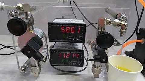 Control system micro oval gear flow meter and gear pump