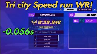 Tri city Speed run 39.842s World record - Rocket racing screenshot 3