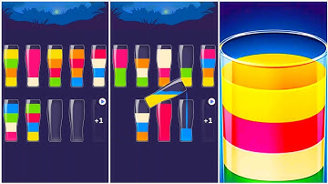 Love Water Color Sort Puzzle Gameplay 10 , Android Games ios Walkthrough Simulator Think Brain