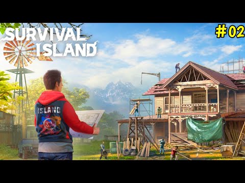 SURVIVAL ISLAND COLLECTING RESOURCES FOR HOUSE || EP02 || Survival Island #2