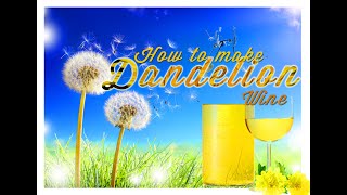 How to make Dandelion Wine (When you wish for something different.)