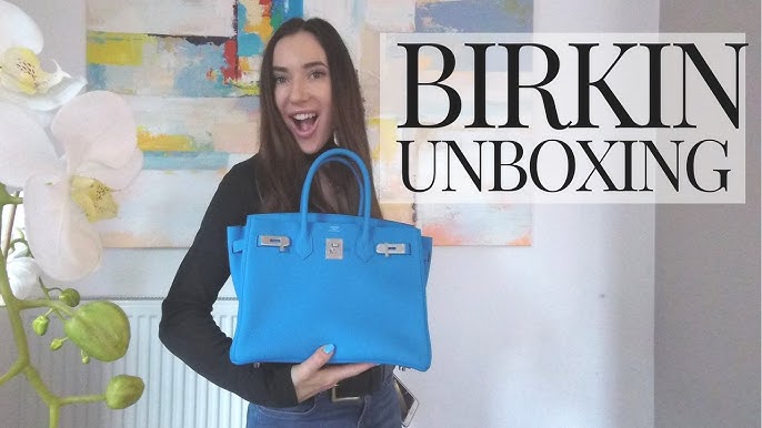 Hermes Special Order HSS Birkin 30 Bag Rose Tyrien & Blue Paon Epsom L –  Mightychic