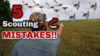 Duck Hunting - Scouting MISTAKES Duck Hunters Make!!