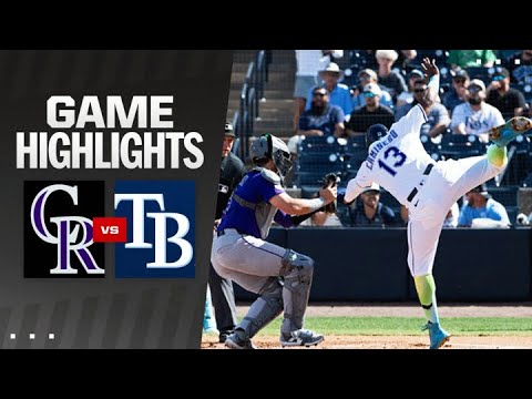Rockies vs. Rays Game Highlights (3/29/25) | MLB Highlights
